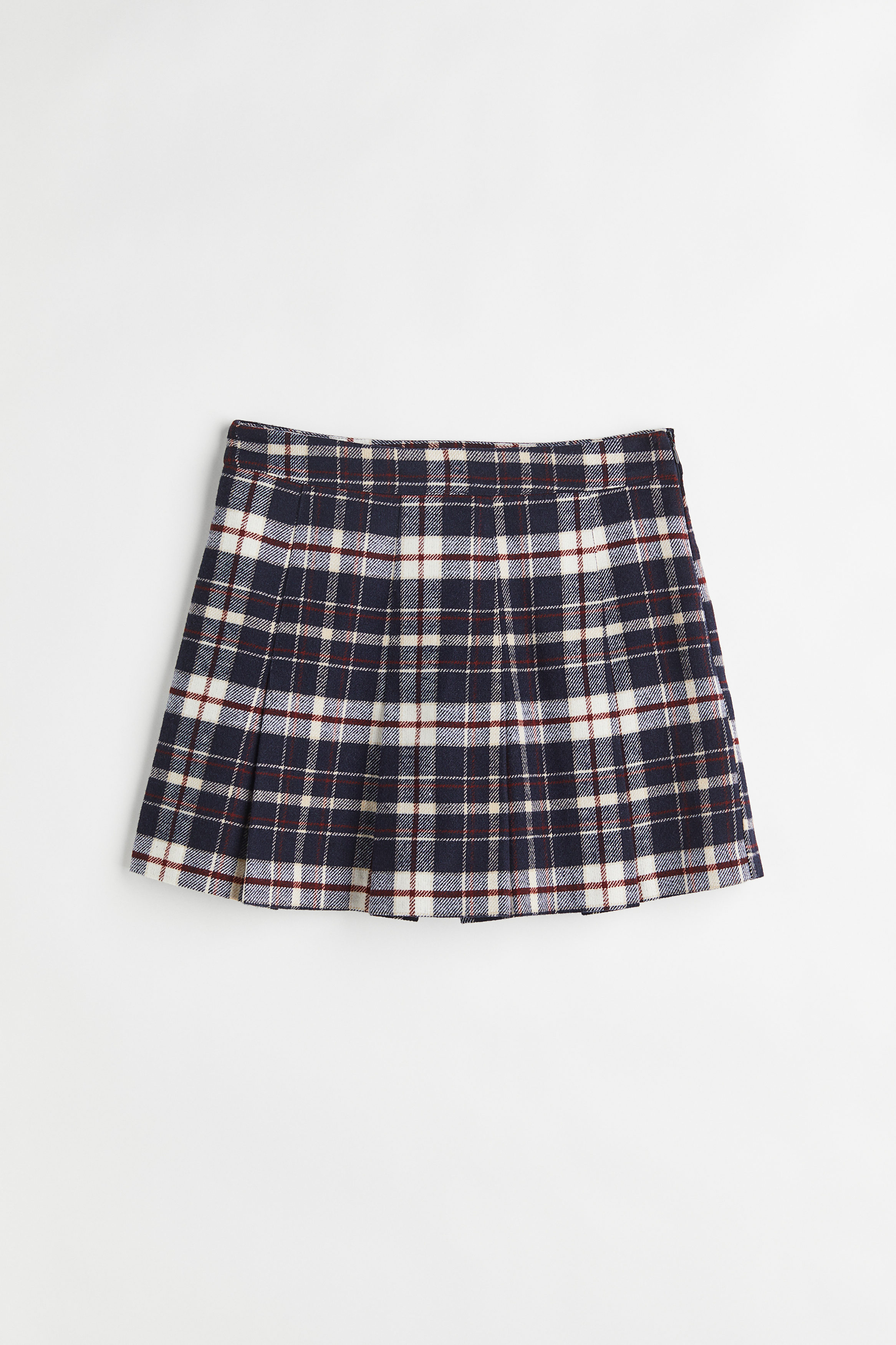 Plaid mini 2025 skirt h&m