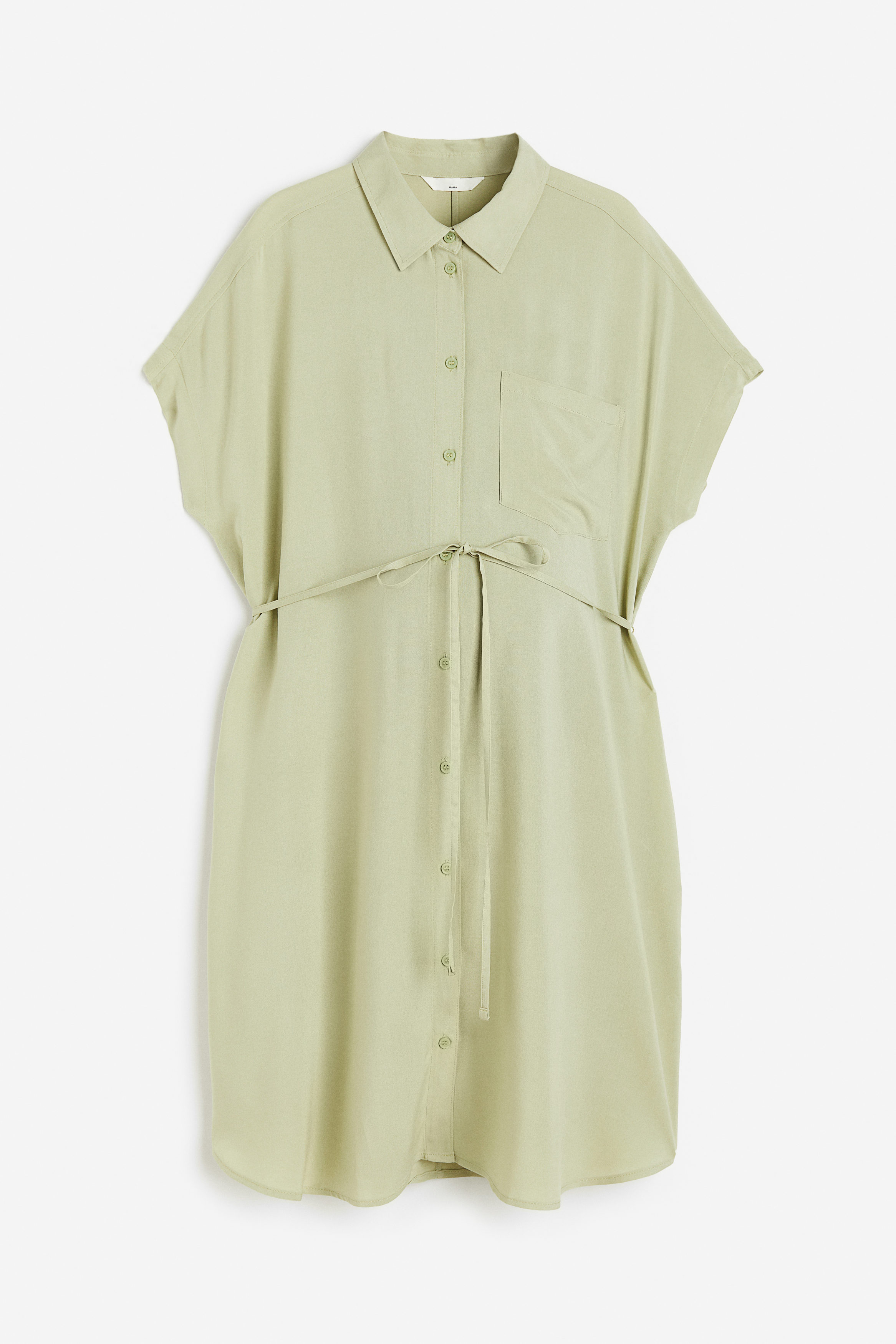 MAMA Tie-belt Shirt Dress