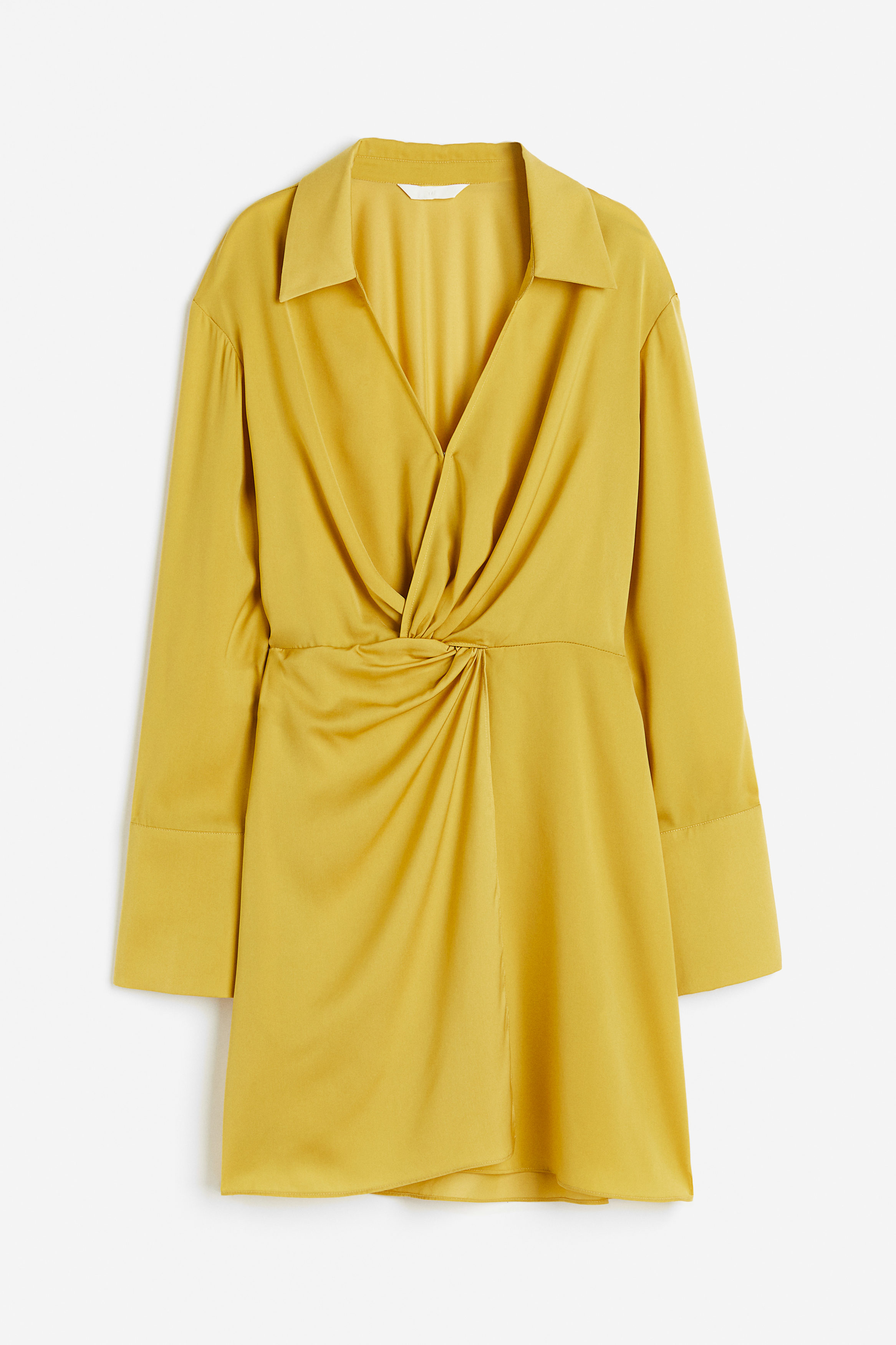 Yellow shirt discount dress h&m