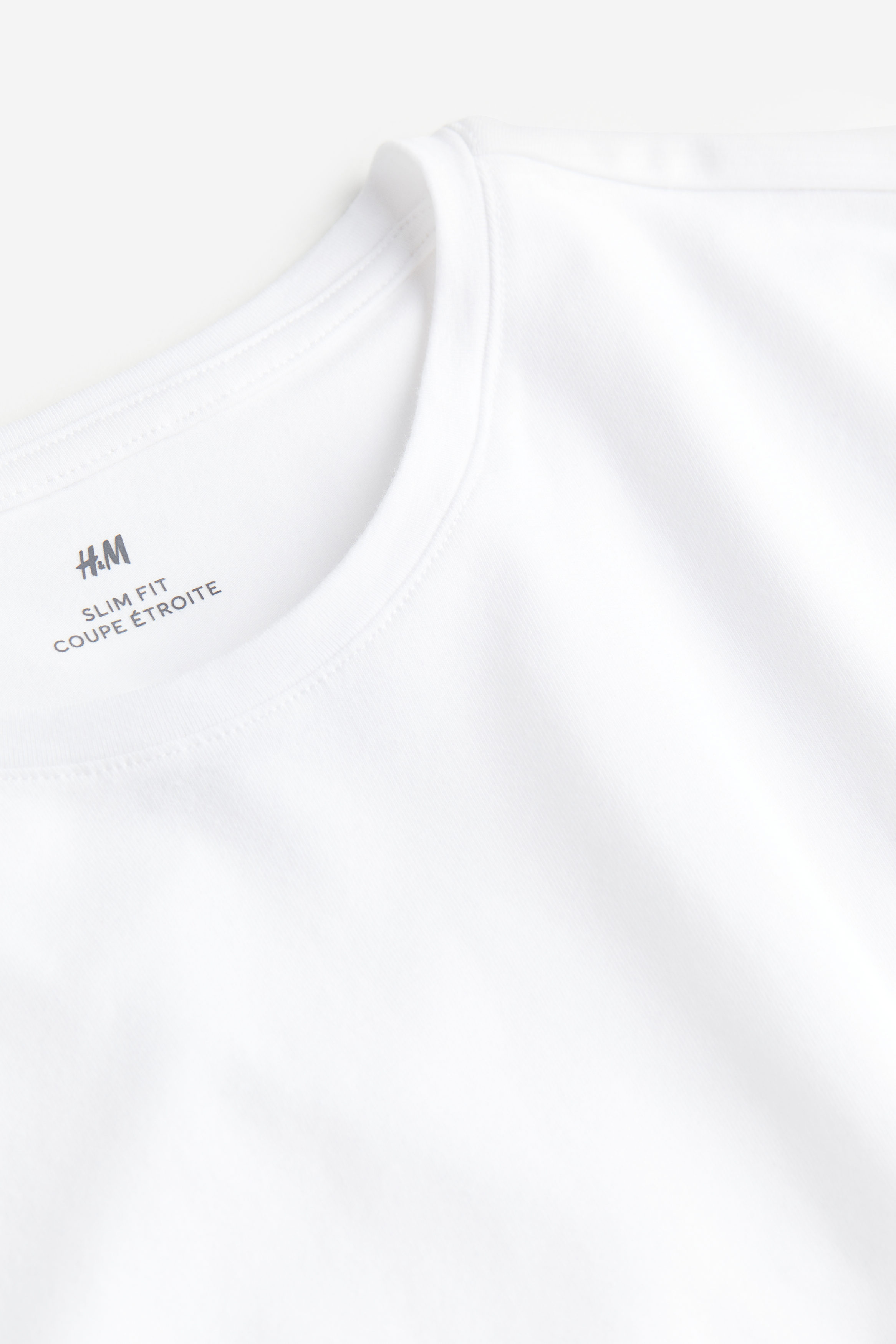 H&m slim fit deals white t shirt