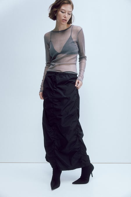 Buy Et Vous Black Ponte Skirt-Black-14 in Qatar - bfab